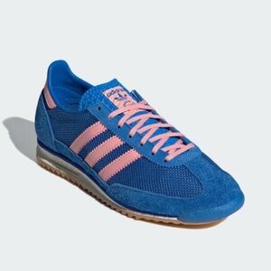 adidas Originals Blue and Pink Sneakers